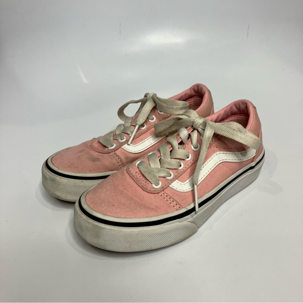 Vans old skool sneakers pink white girls size 12